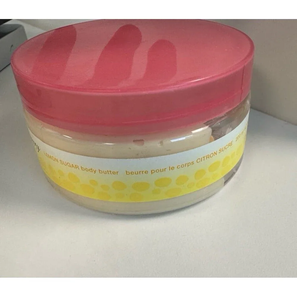 Vintage Avon mark. Self Sanctuary Lemon Sugar Body Butter 6.7oz Discontinued VHT